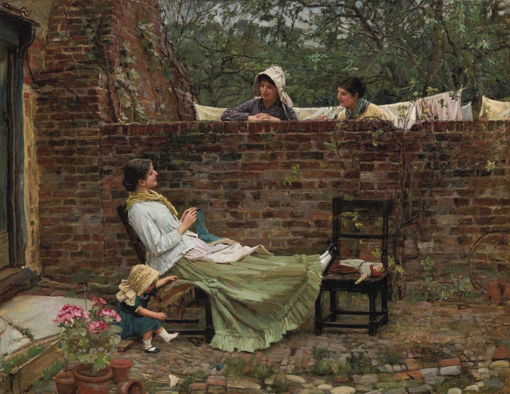 Gossip by John Waterhouse, 1885